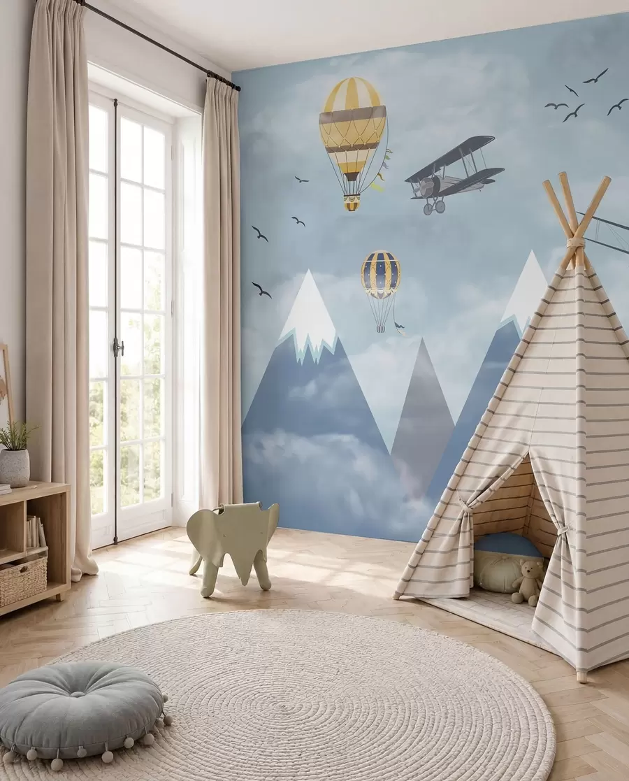 wall murals Little Alpine Aviators u60492