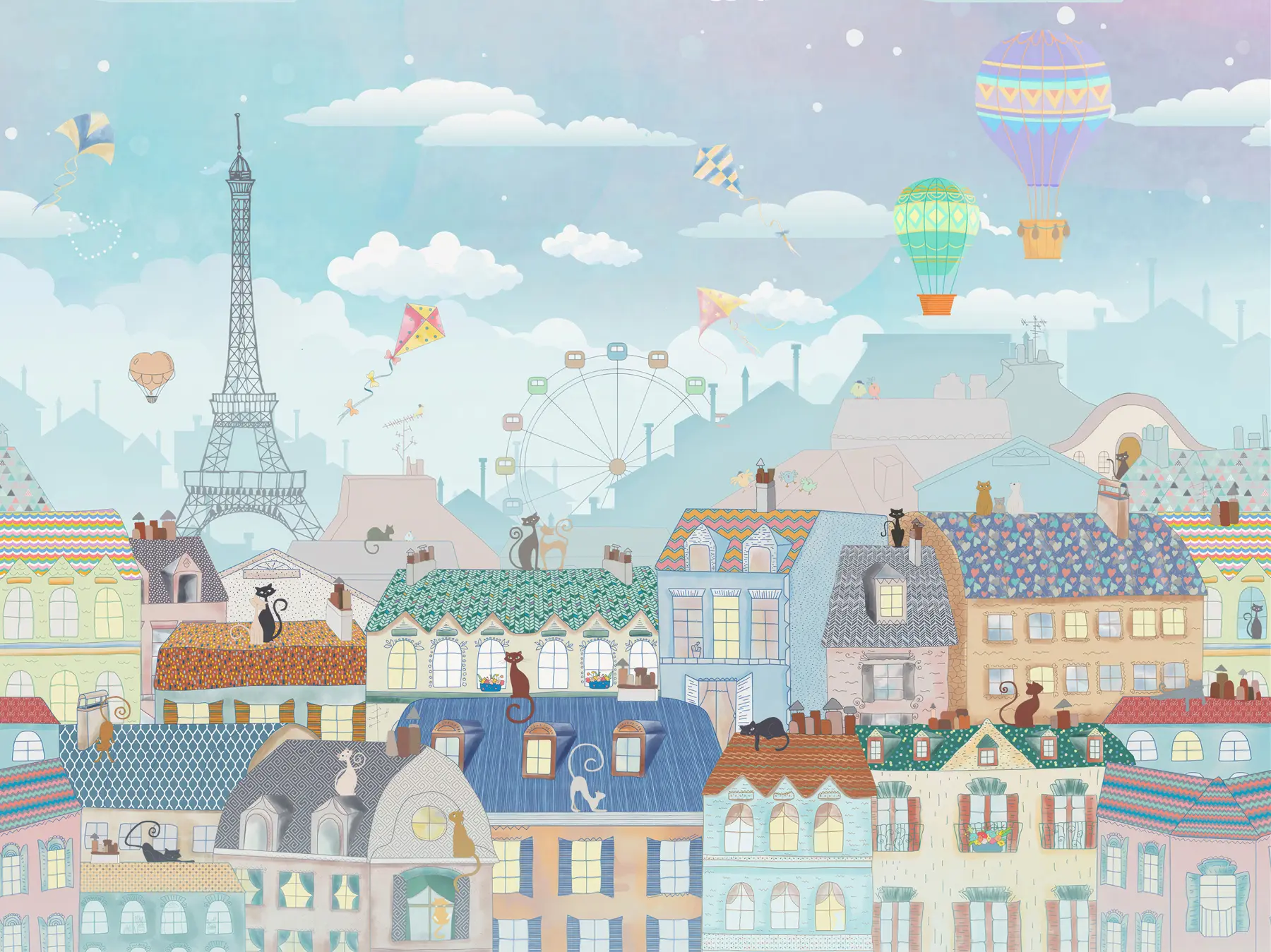 wall murals Festival in the City of Cats u62119