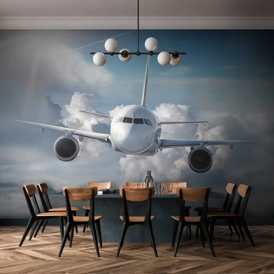 Wall Mural Photo Wallpaper A plane in the clouds u62417