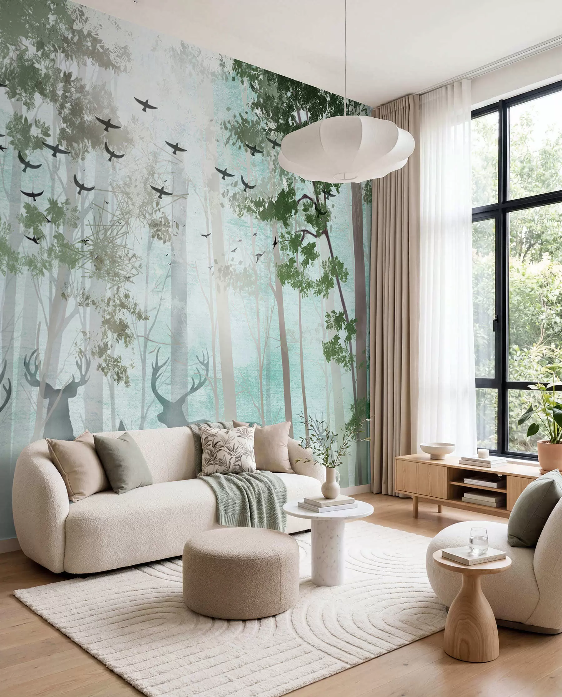 Wall Mural Photo Wallpaper Deer in the forest u66152