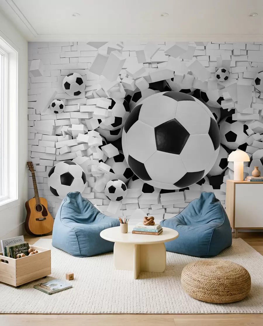 Wall Mural Photo Wallpaper Photograph, soccer and football u70633