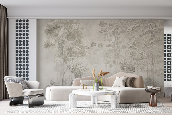 Wall Mural Charming forest, Wall murals Oriental, u78448 : Uwalls.com