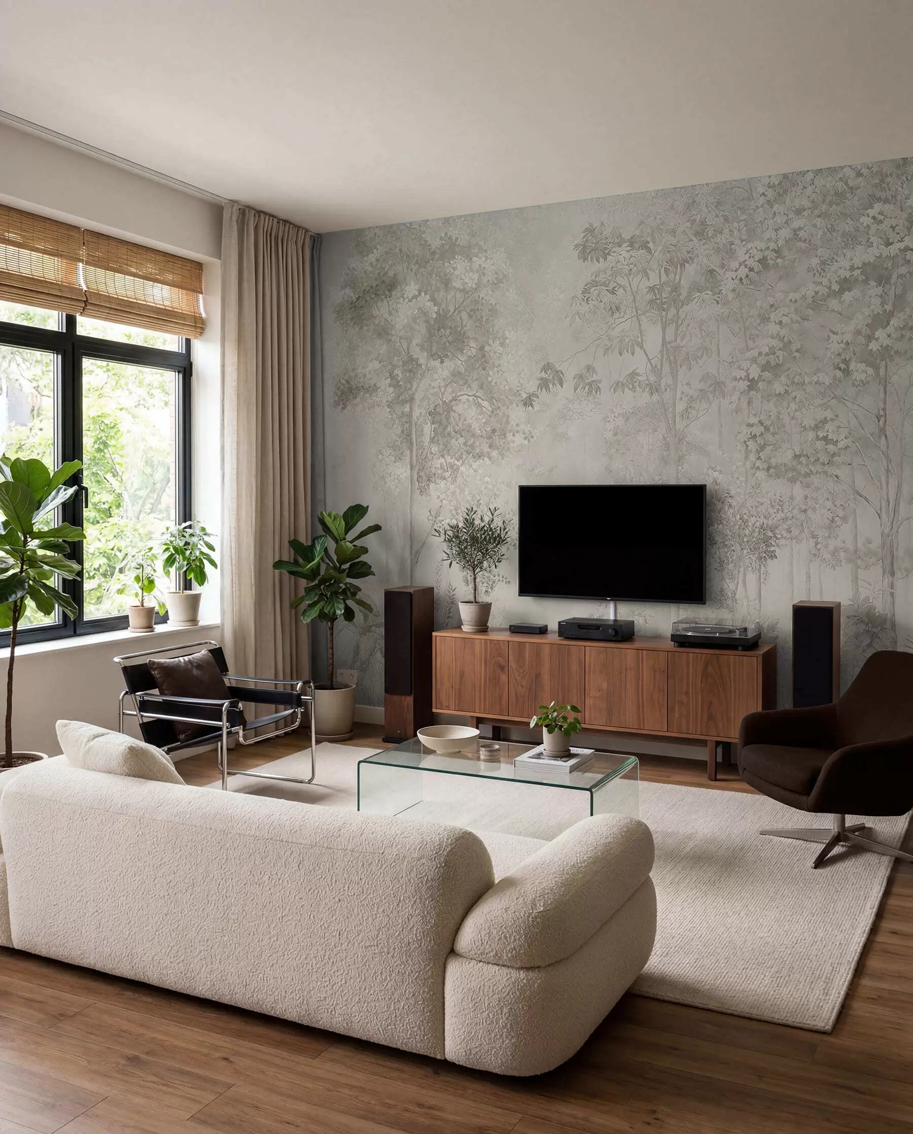 wall murals Charming forest u78448