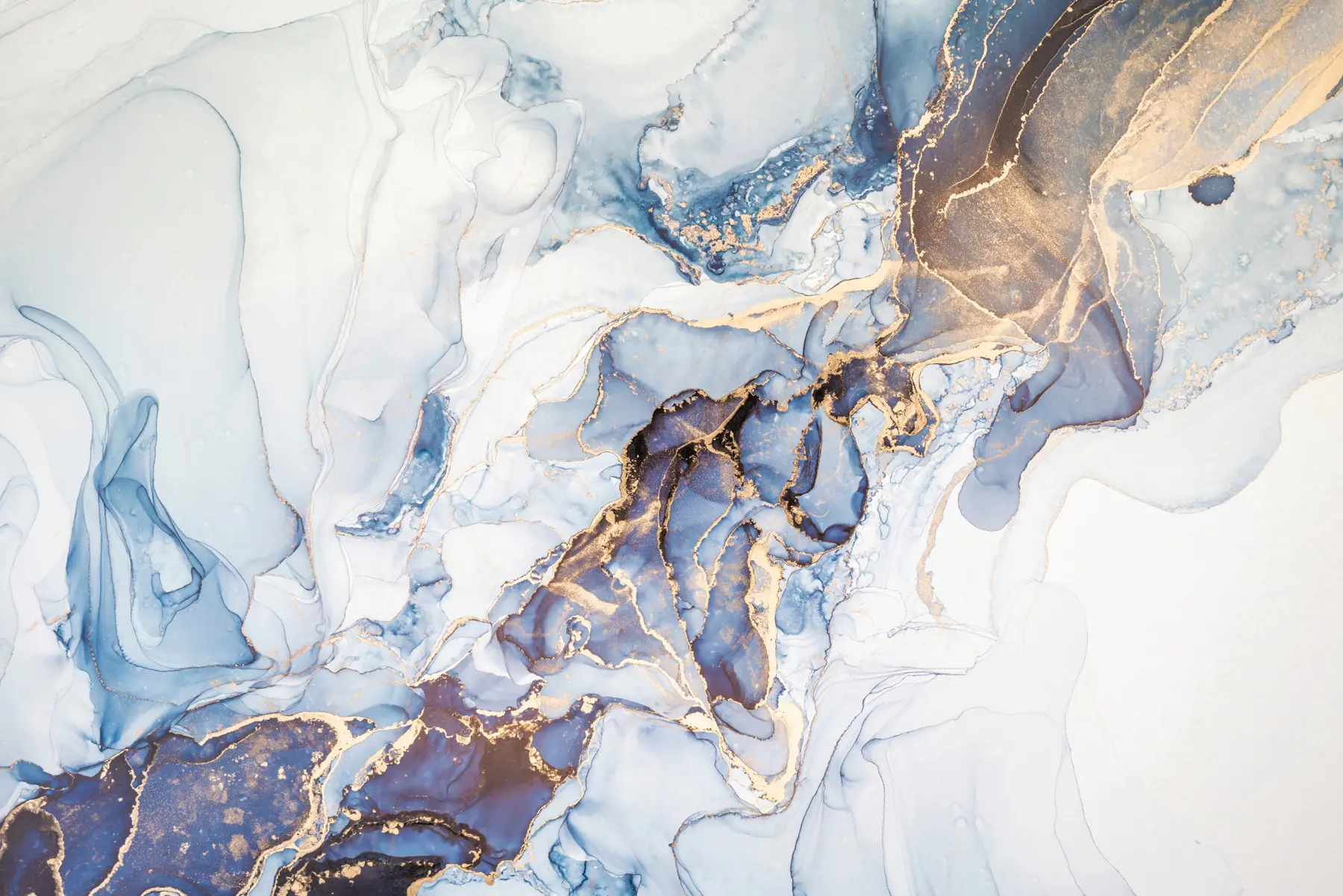 murales Mármol blanco azul, fluido u70767