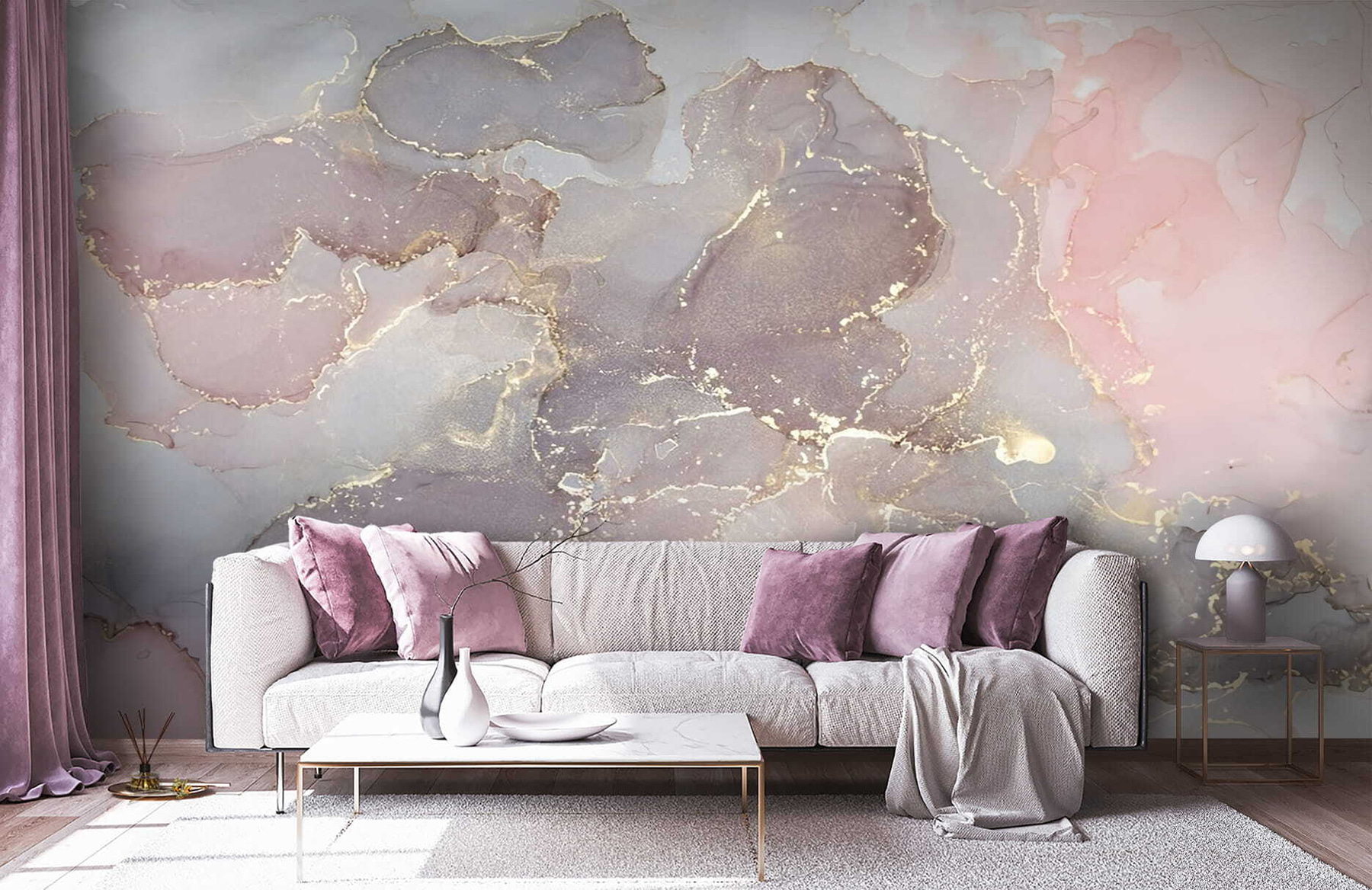 Wall Murals Abstract Marble in pastel colors Nr. u70784 | Uwalls