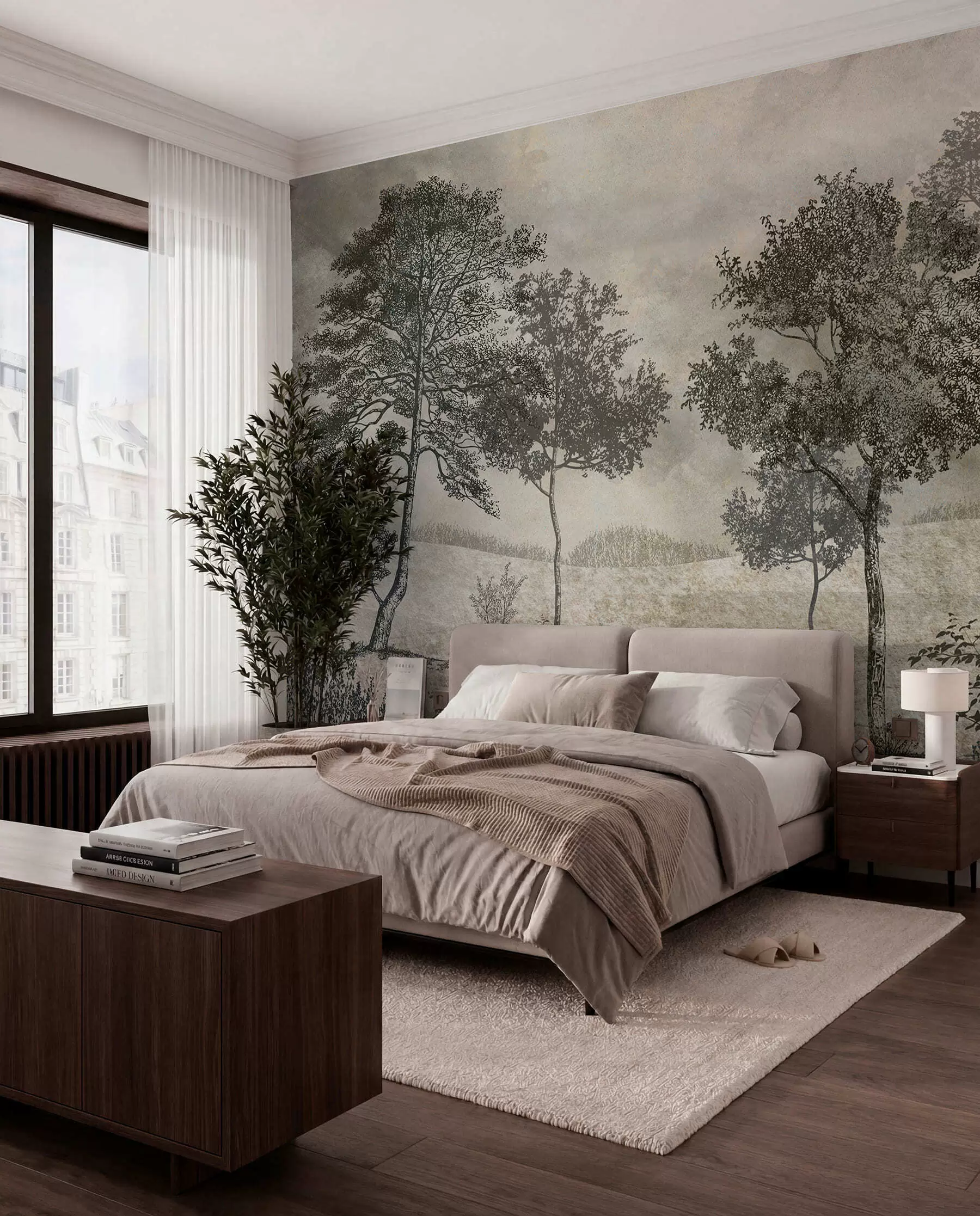 peintures murales Arbres anciens u80030