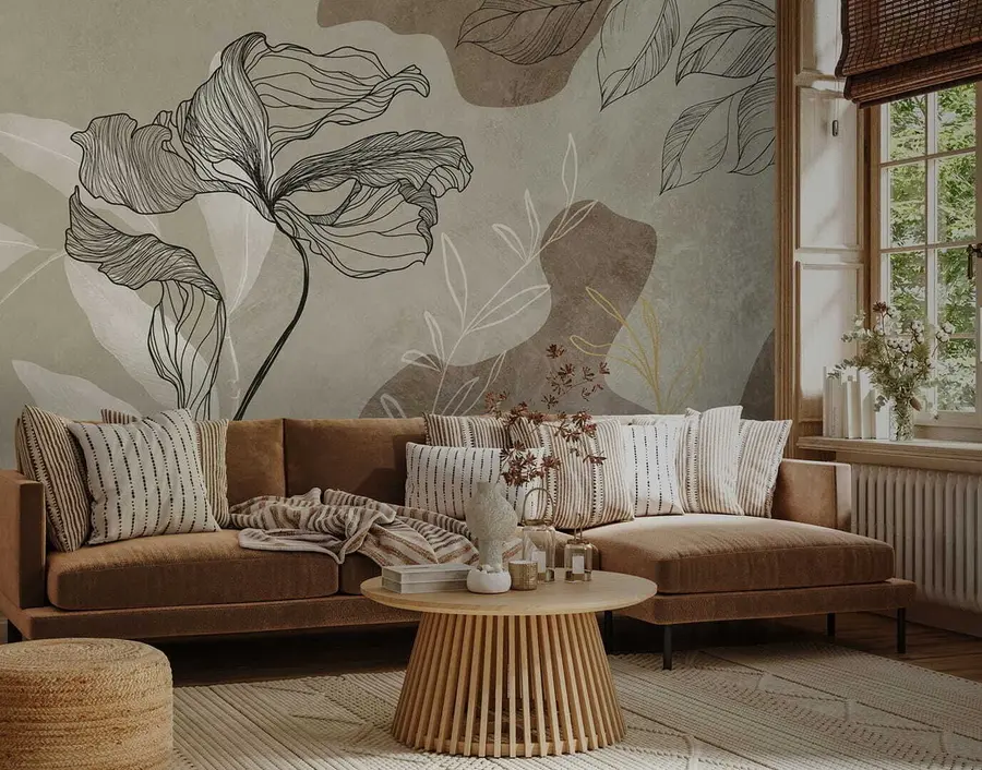 murais de parede Plantas estilo Boho u71303