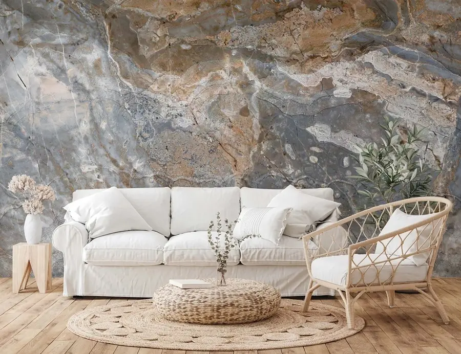 Wall Mural Photo Wallpaper Grey-beige marble u71438