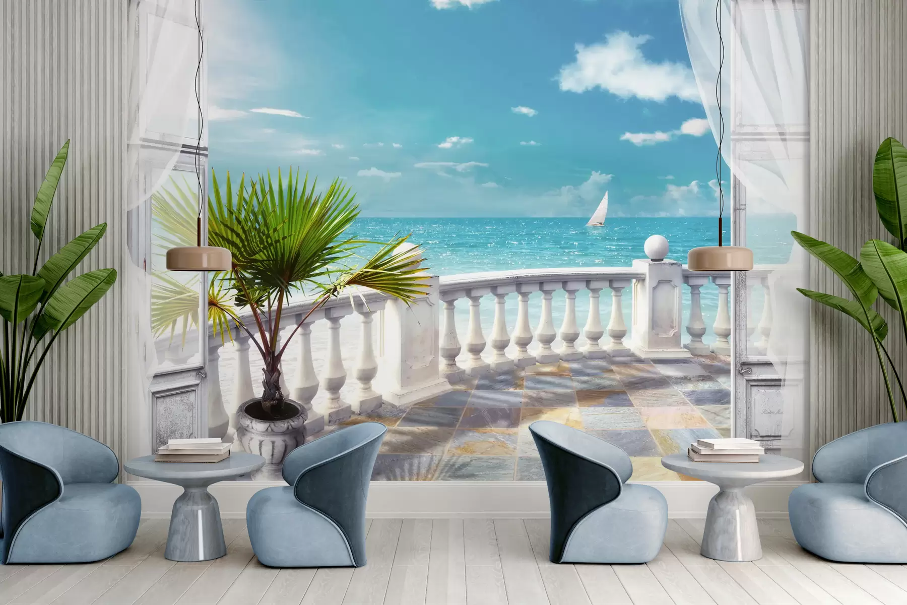 Wall Mural Photo Wallpaper Water, cloud e sky u26132