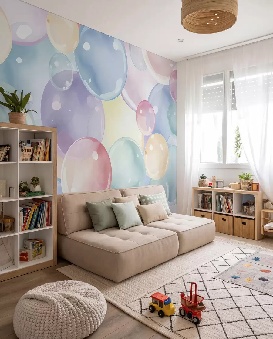 wall murals Pastel Bubbles u99730