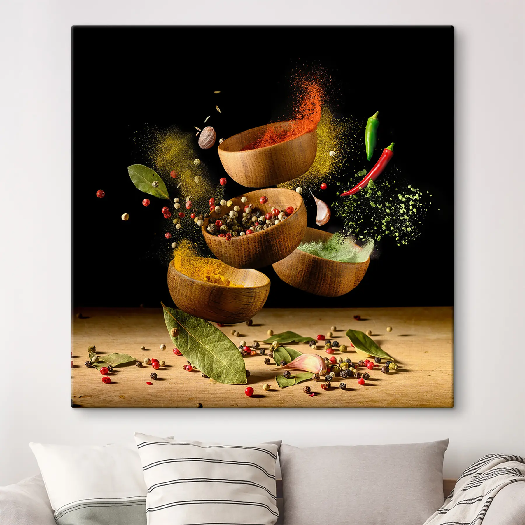 murales Especias bailando en el aire s37045