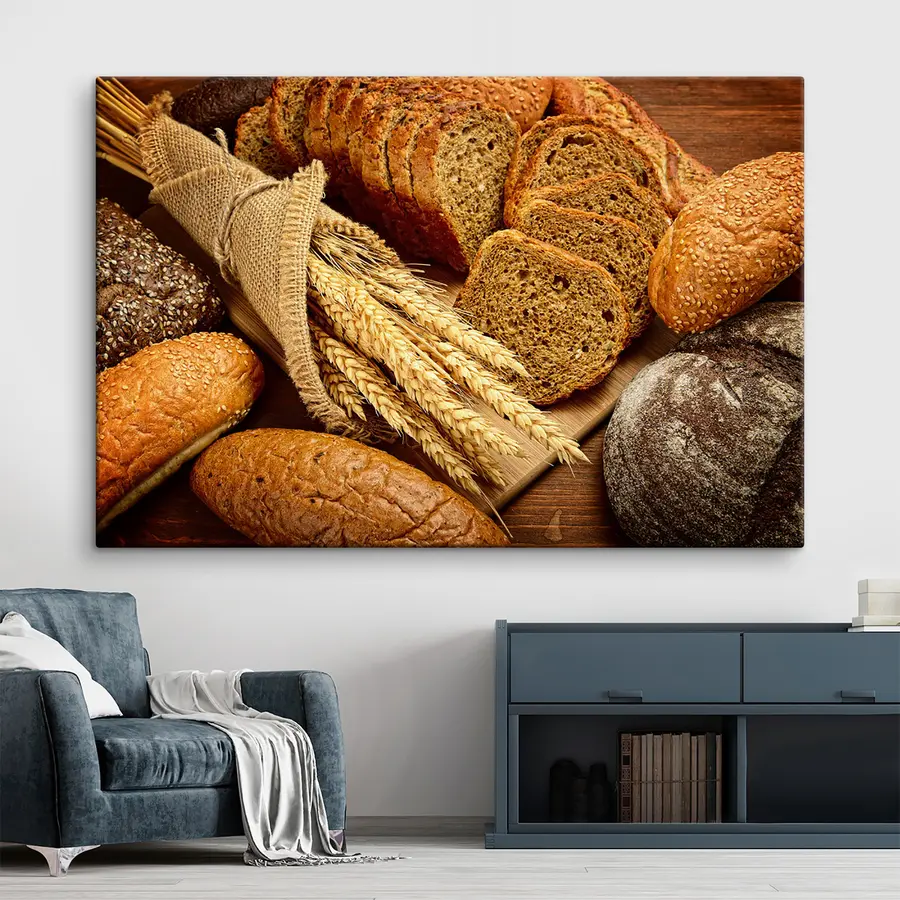 murales Panes y cereales recién horneados s37047