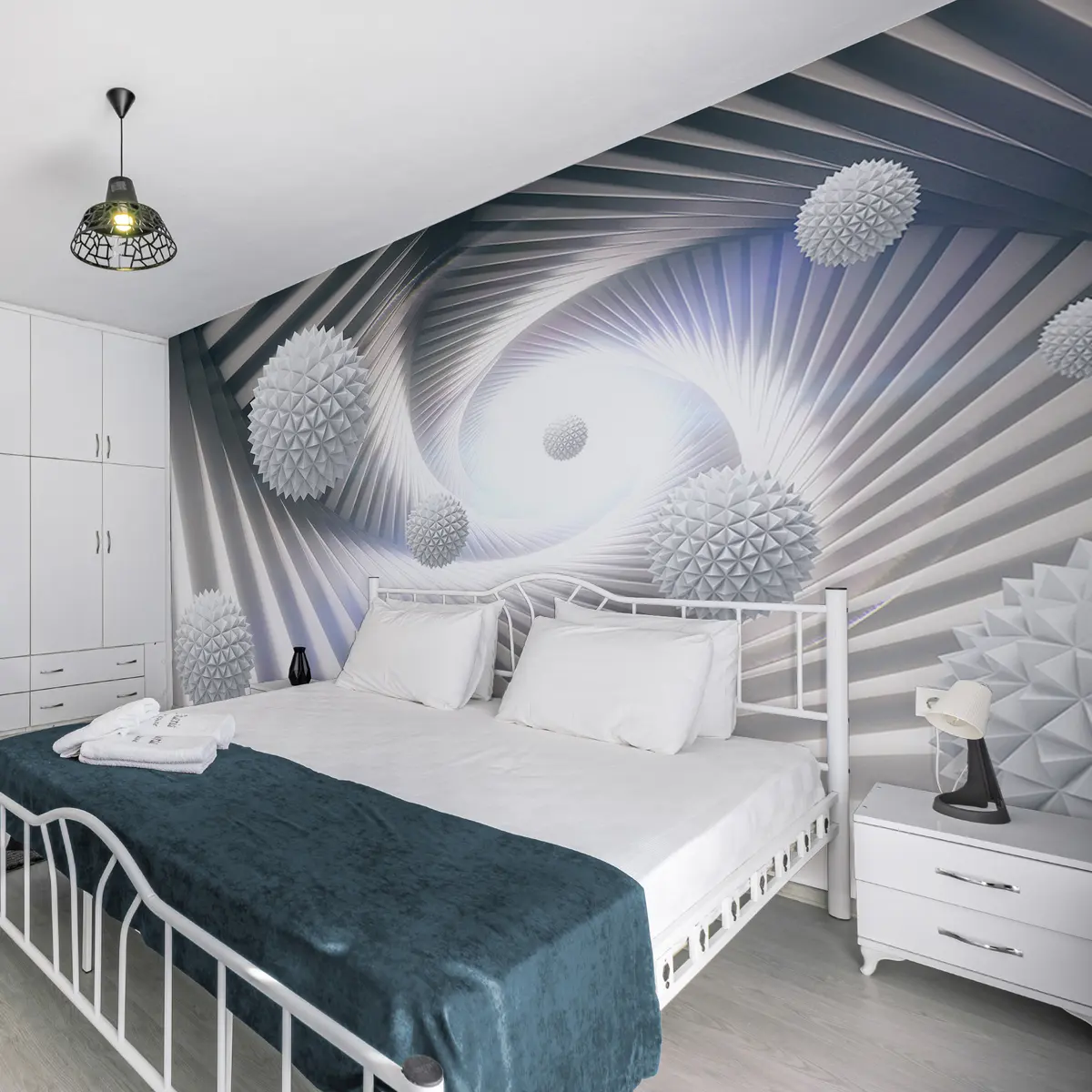 Wall Mural Photo Wallpaper 3D tunnel and spheres u03120d2