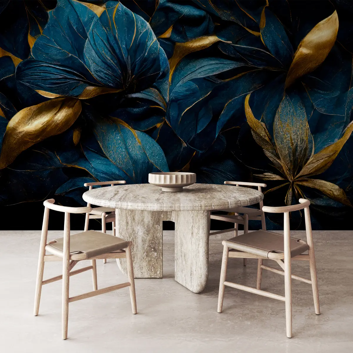 murales Flores reales azules u74140d1