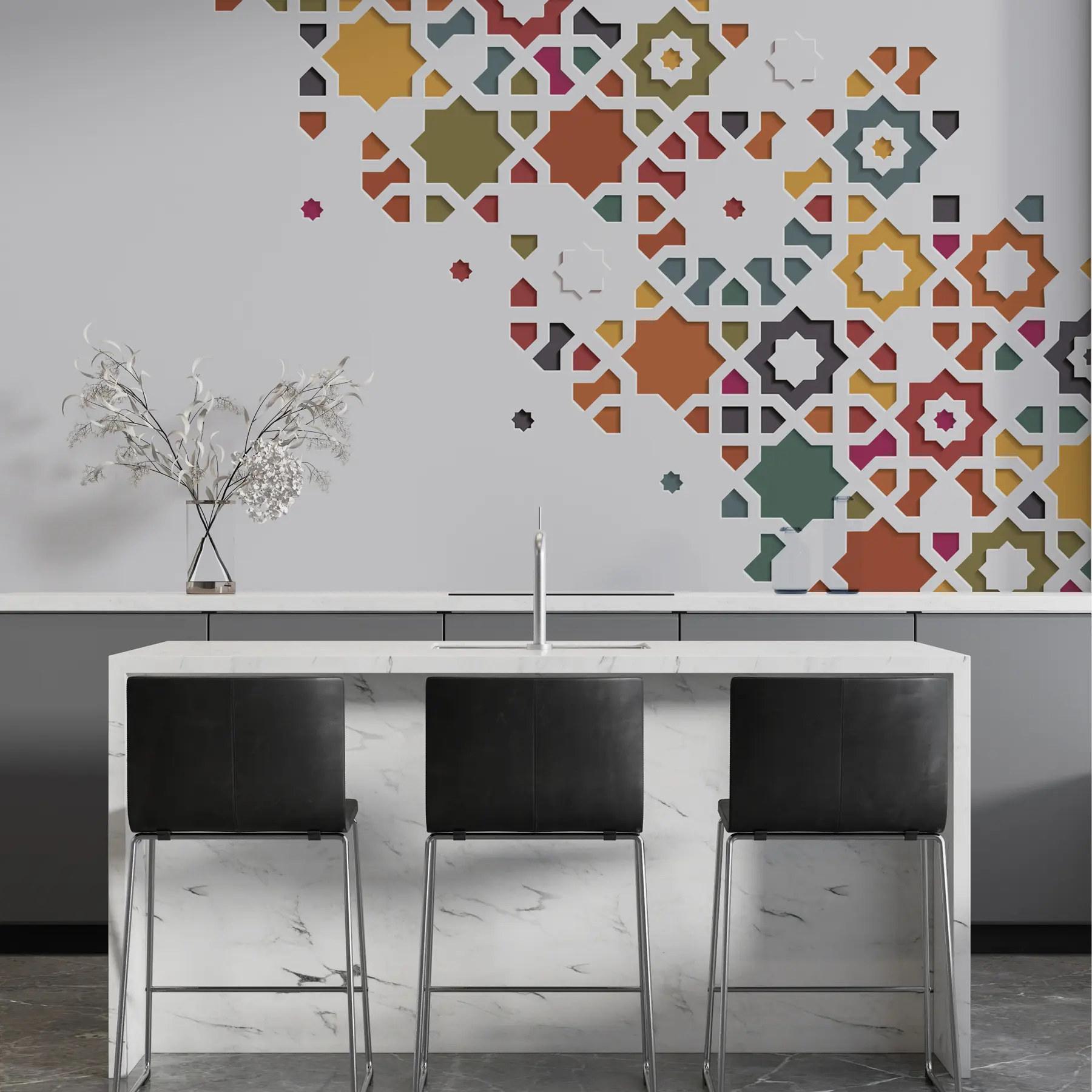 wall murals Decorative mosaic w00007
