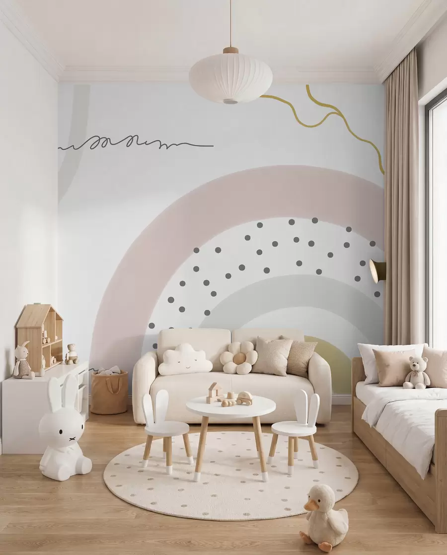 murales Arcoíris de lunares u99373