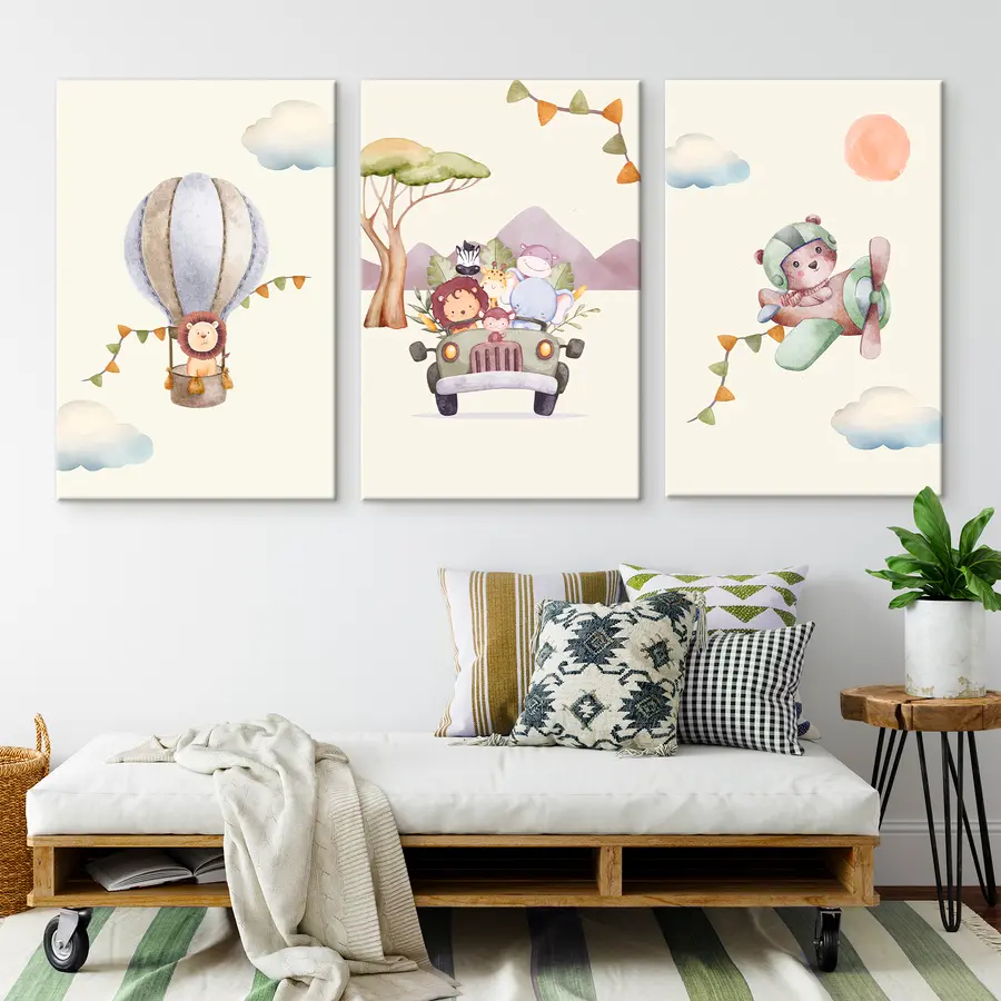 wall murals Adventures through dreamy skies and roads m00295