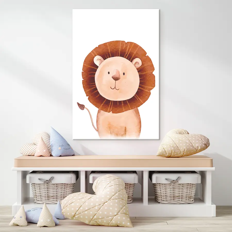 murales Lindo león con melena esponjosa s37921