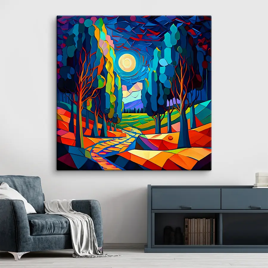 murales Camino de acuarela s38054