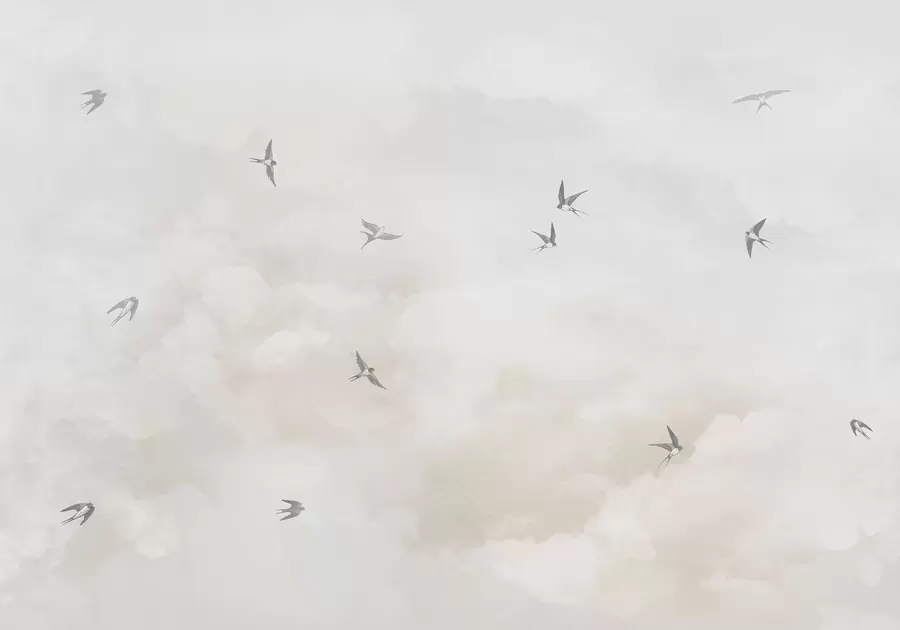 Wall Mural Photo Wallpaper Sky with swallows w00526v2