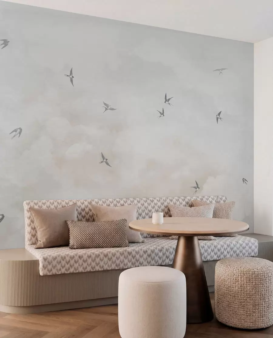 Wall Mural Photo Wallpaper Sky with swallows w00526v2