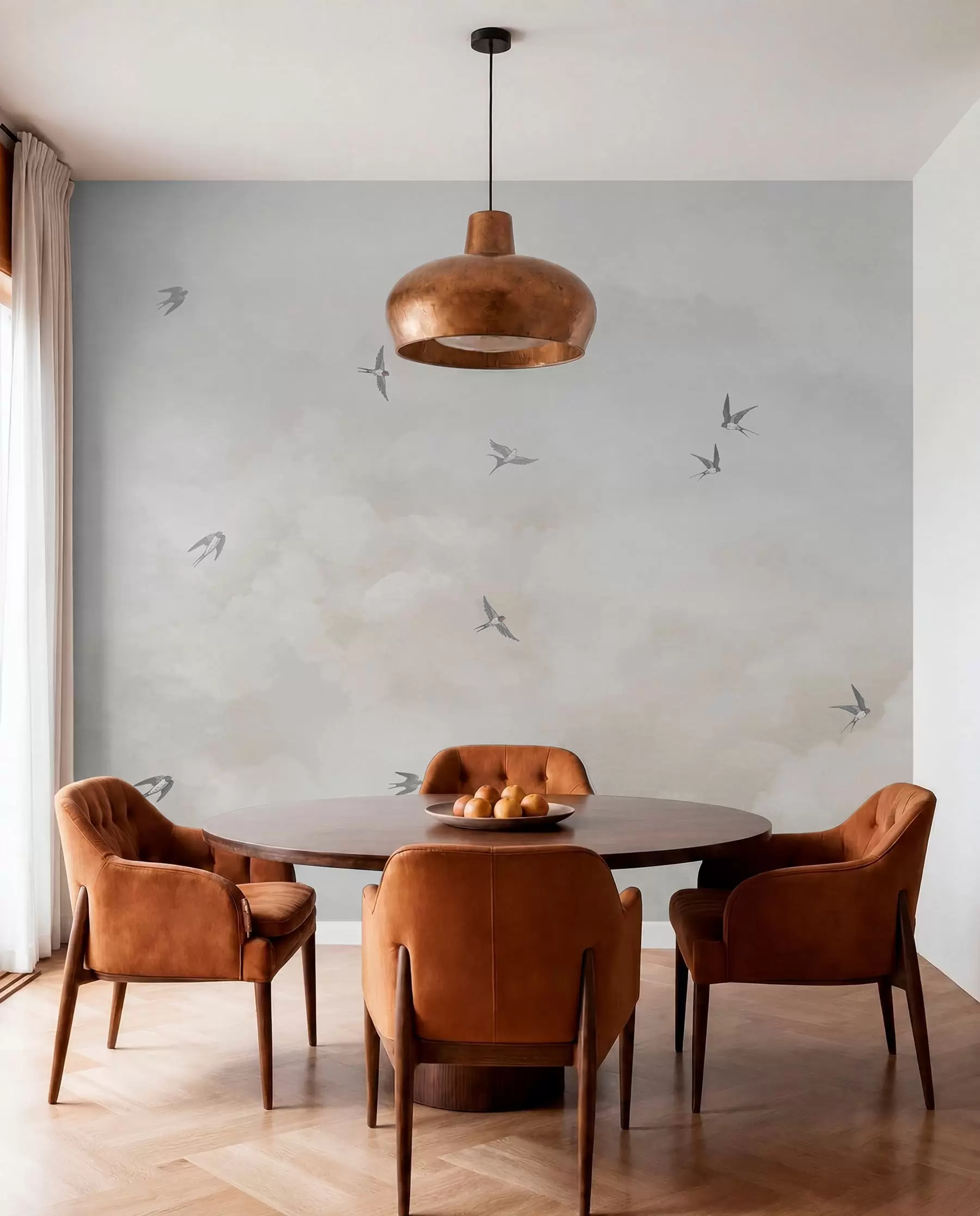 Wall Mural Photo Wallpaper Sky with swallows w00526v2
