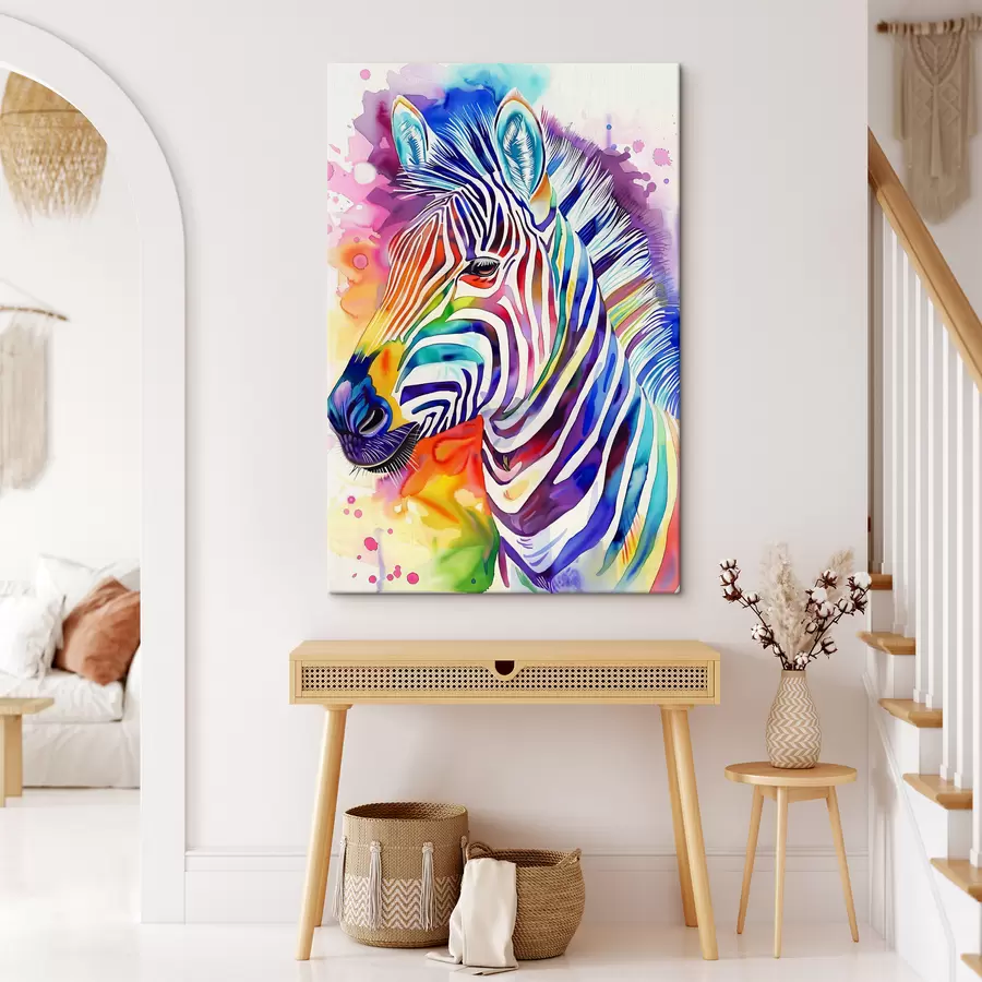 murales Cebra multicolor s38379