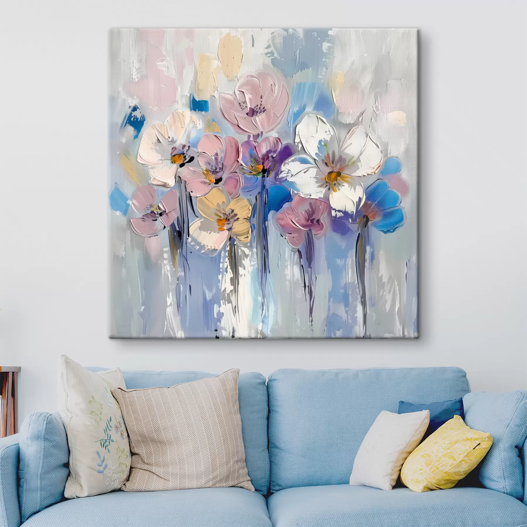 murales flores abstractas s38643