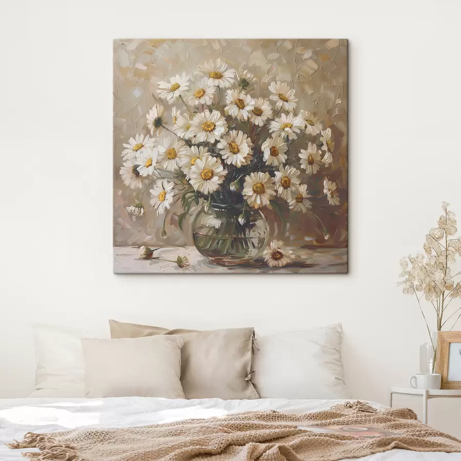 wall murals Bouquet of daisies in a vase s38647