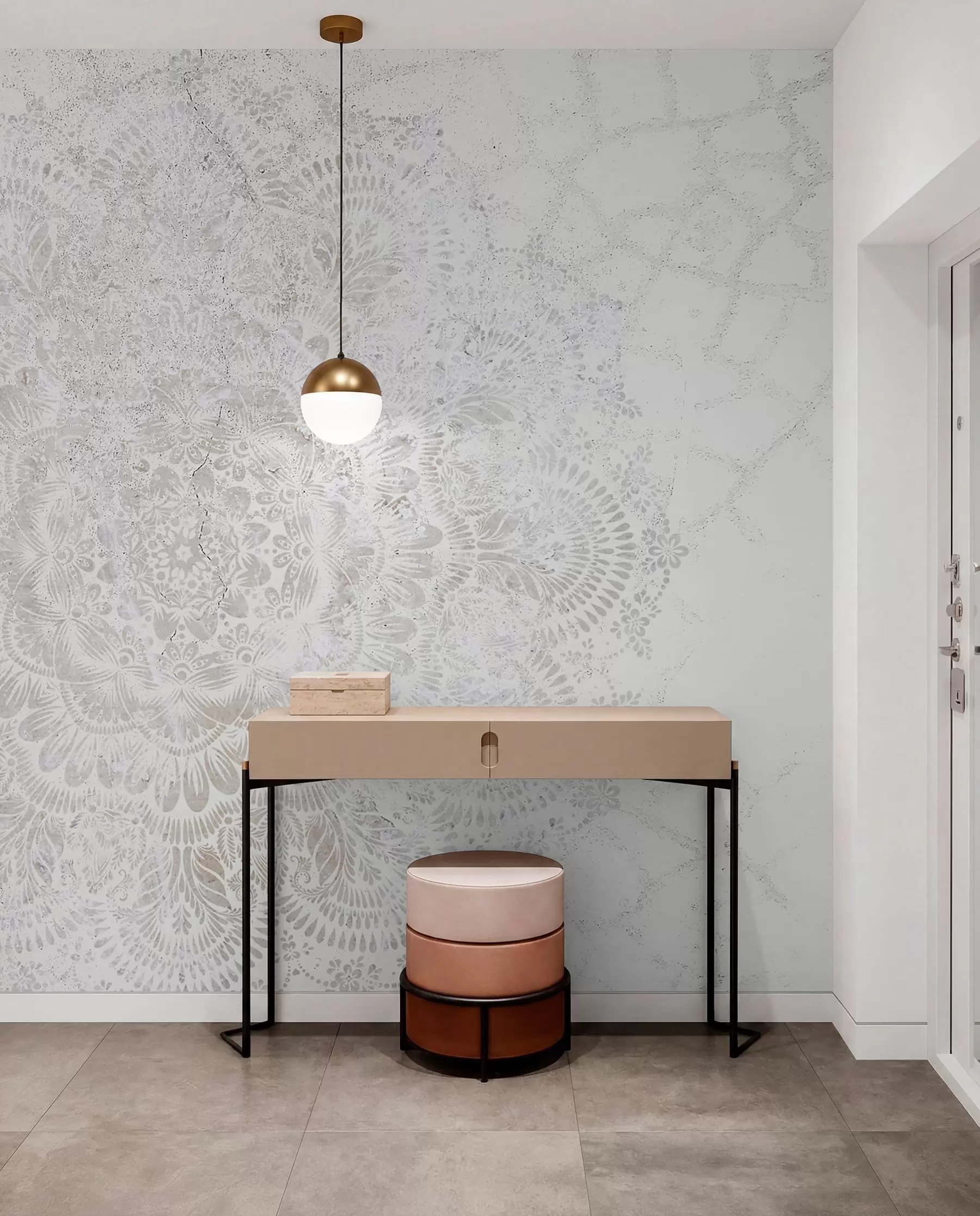 wall murals Lace Mandala w00737