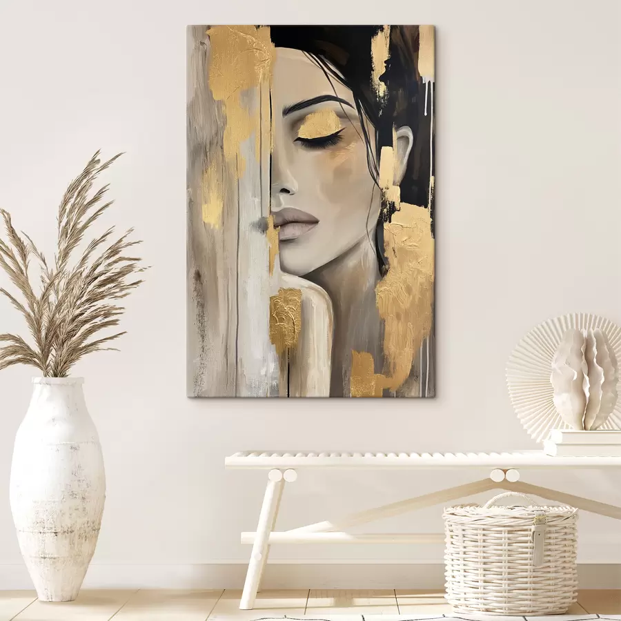 wall murals The girl in paint s38793