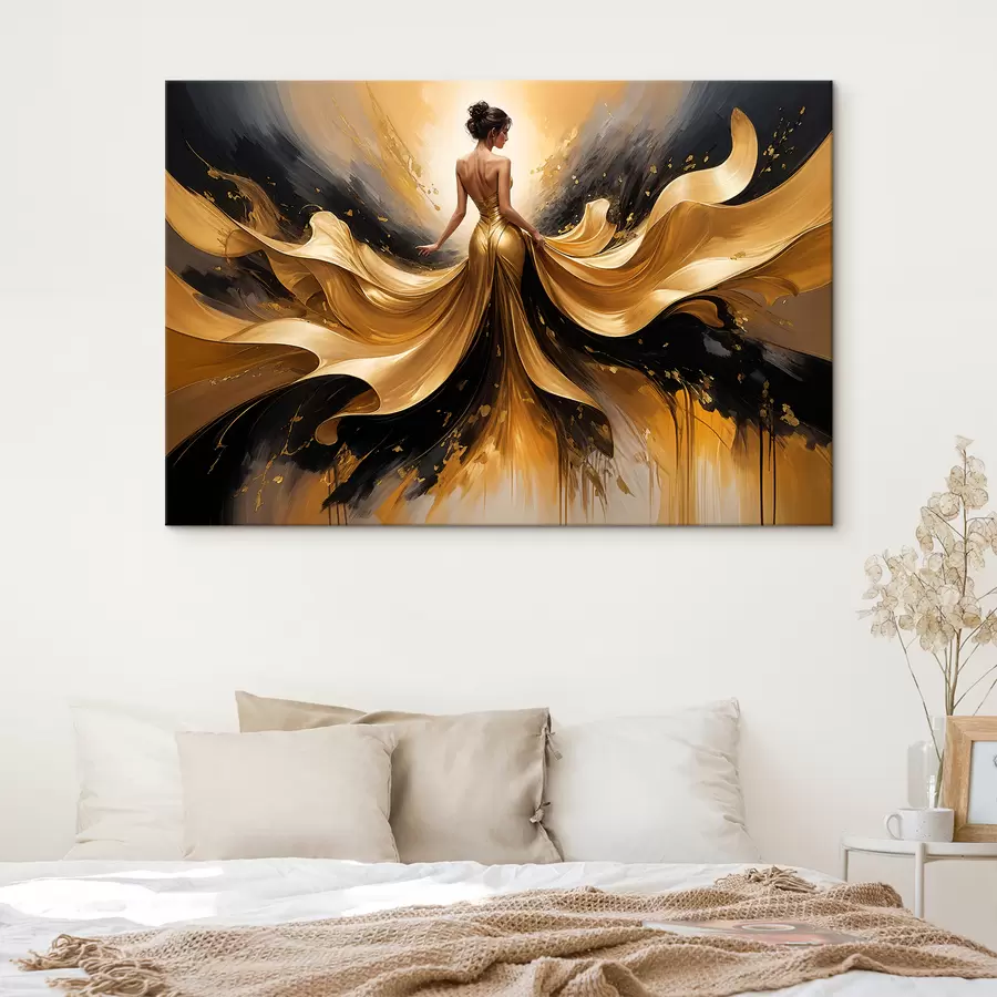 murales Un ramo de lirios blancos en un jarrón de cerámica azul y blanco sobre fondo azul pintura al óleo bodegón s38820