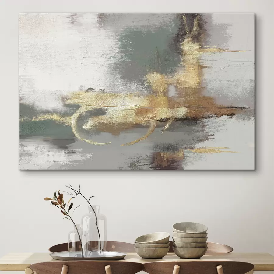 wall murals Textured gray abstraction with a bright accent s39106