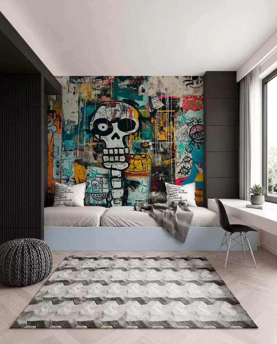 wall murals Graffiti Skull w01187