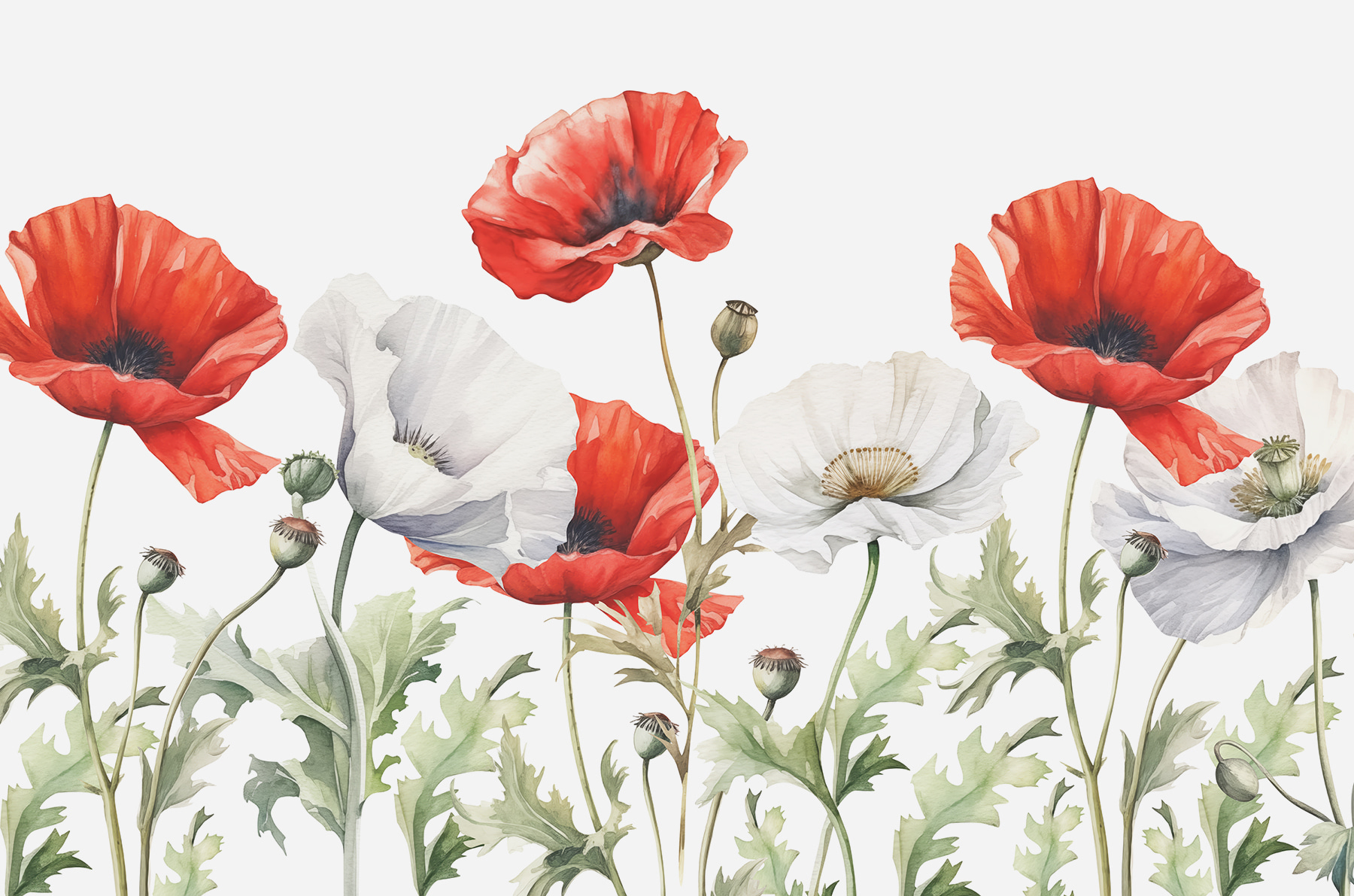 Adesivi Murali 3D Walplus, 12 Fiori E Perline Di Cristallo, Colore Rosso, 60x60 Cm Componibili, Rimovibili E Riutilizzabili