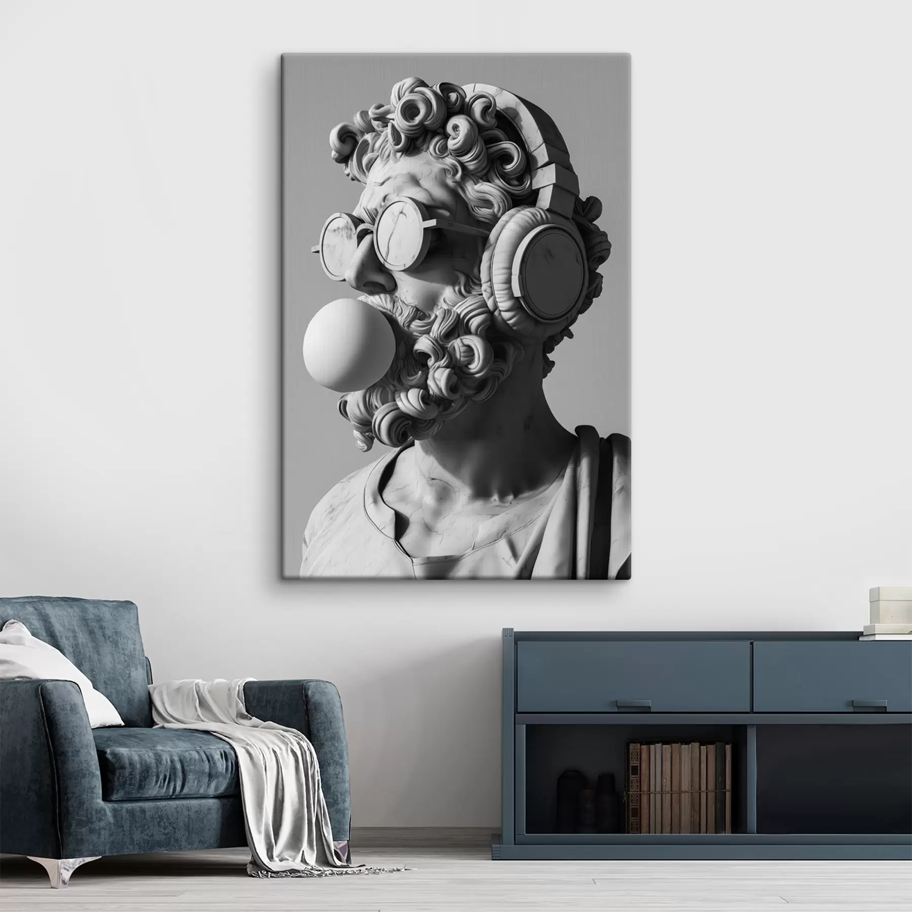wall murals Modern sculpture of Zeus s26130
