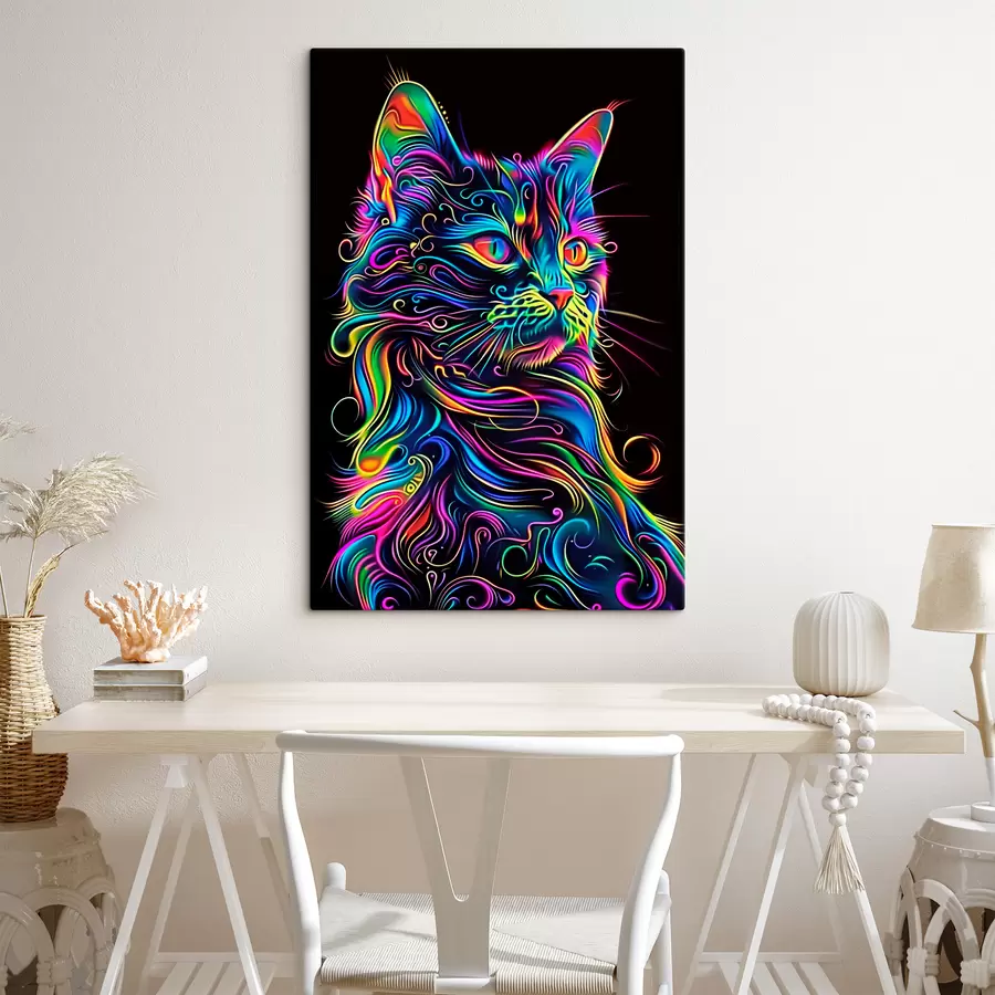 wall murals Multicoloured cat s39311