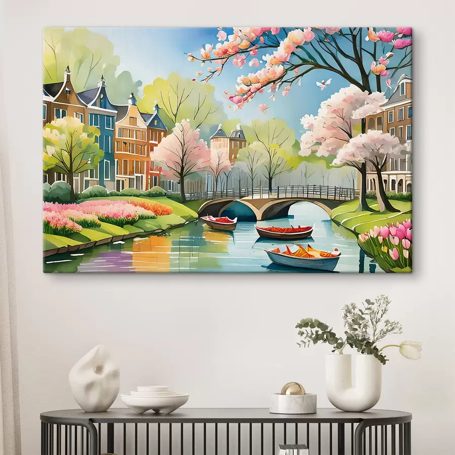 murales árboles en flor en Amsterdam en primavera s39301