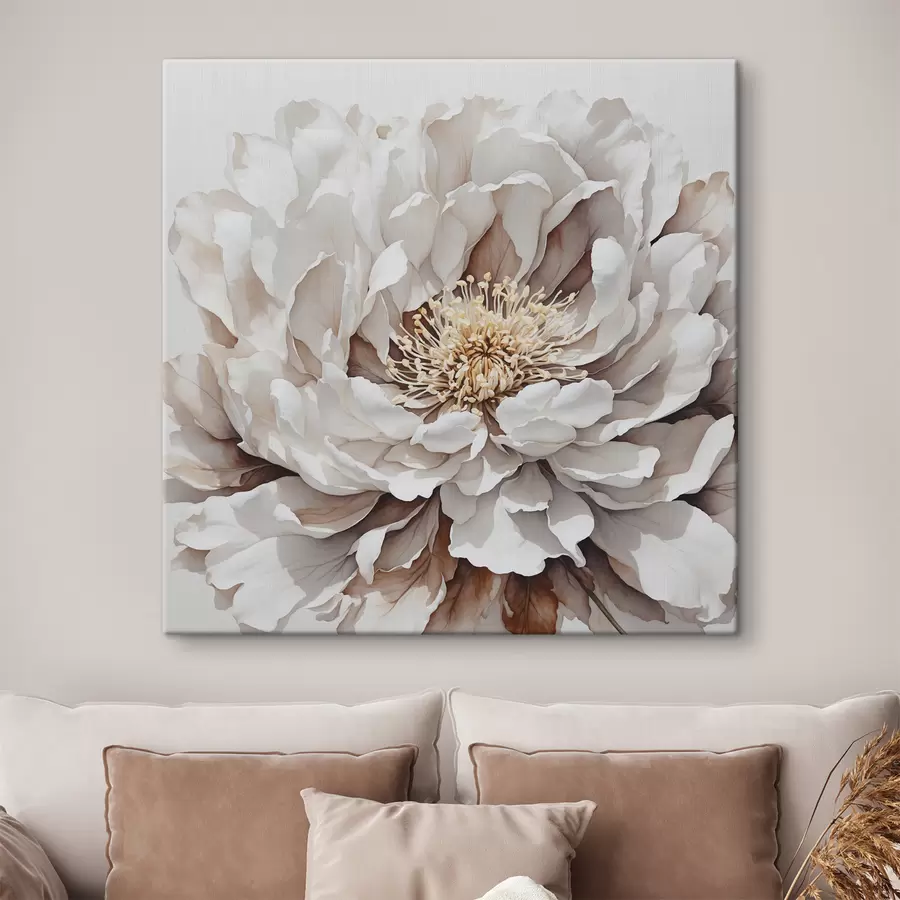 murales Primer plano de flor blanca s39178