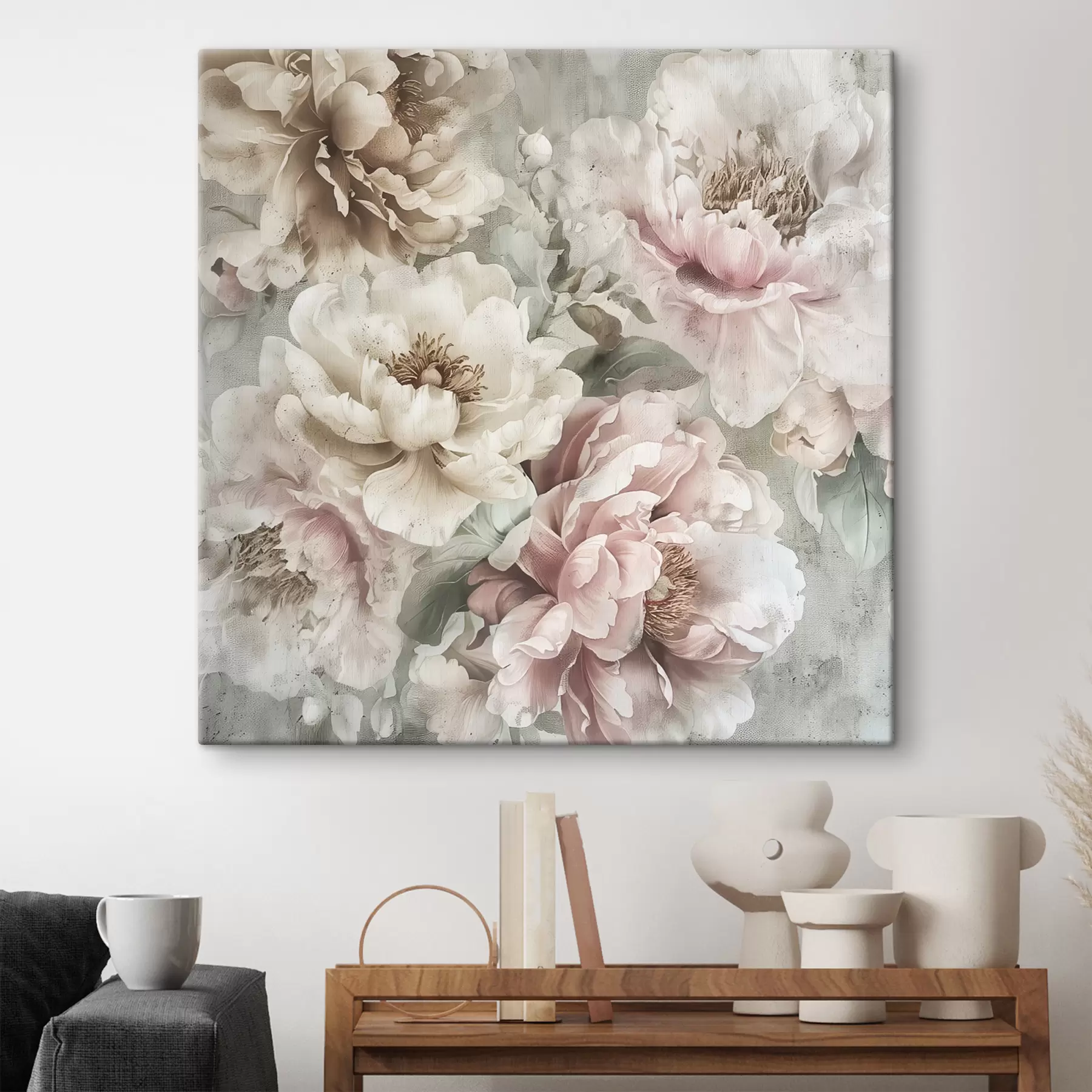 wall murals Vintage peonies s39345