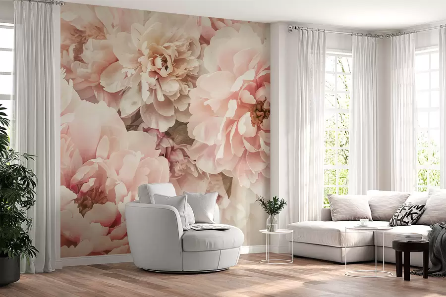 Wall Mural Photo Wallpaper Peonies w01232