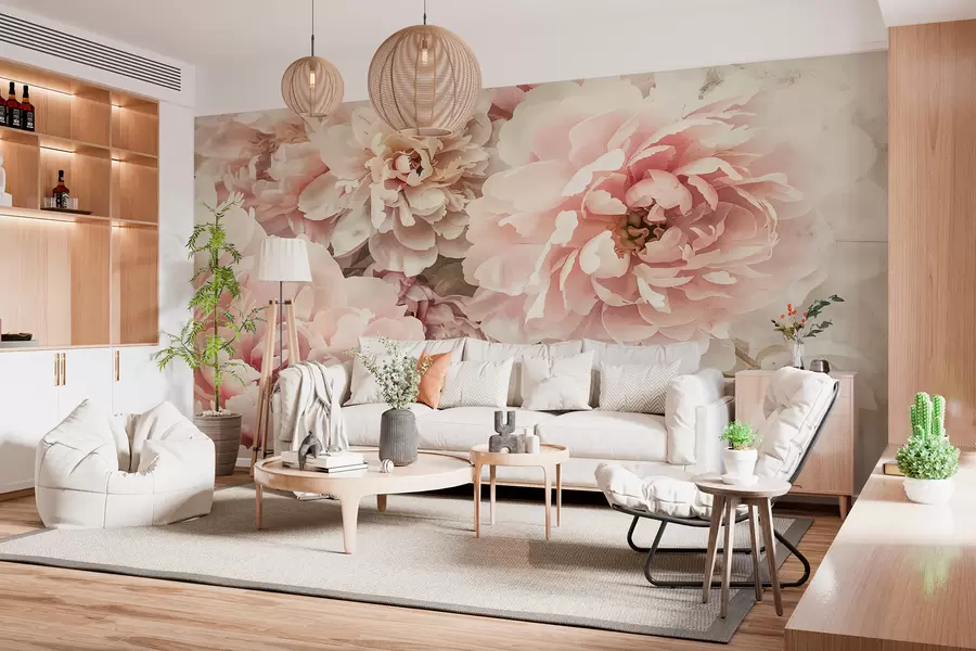 murales Peonías w01232