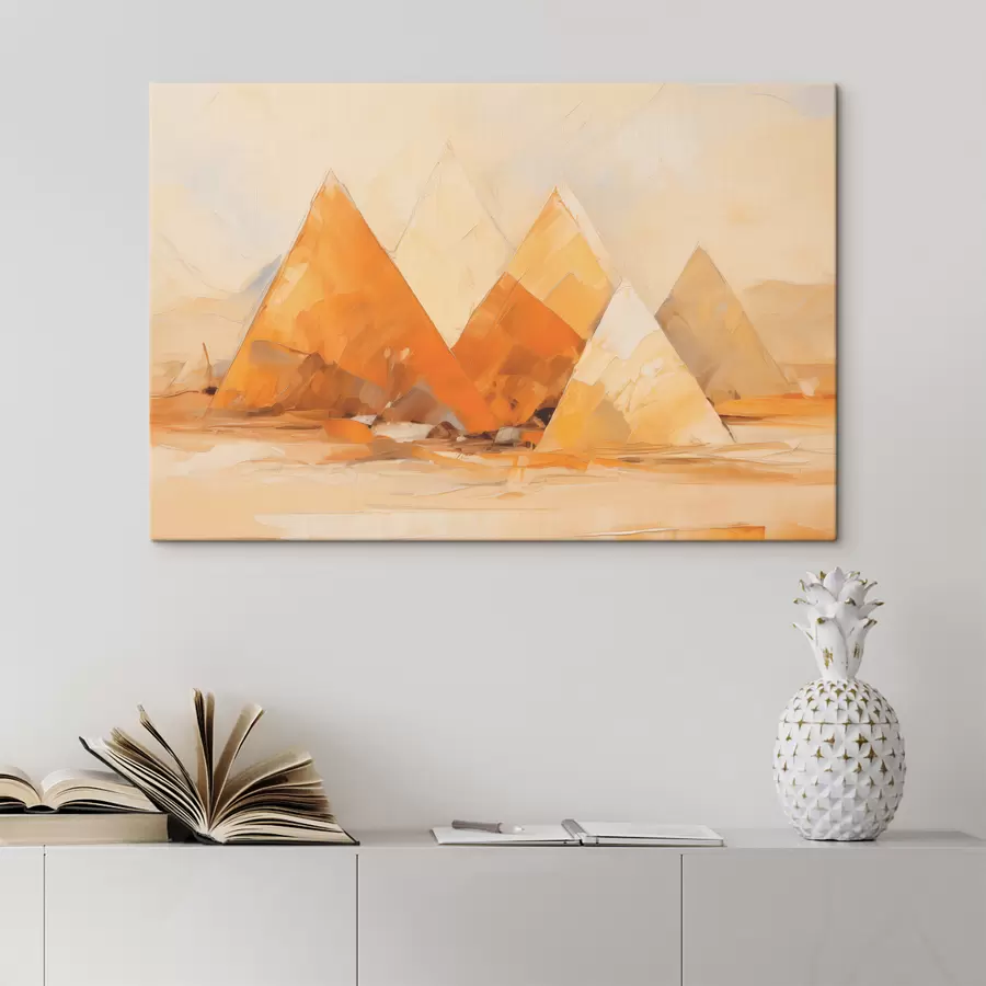 wall murals Pyramids in the desert oil painting s39435
