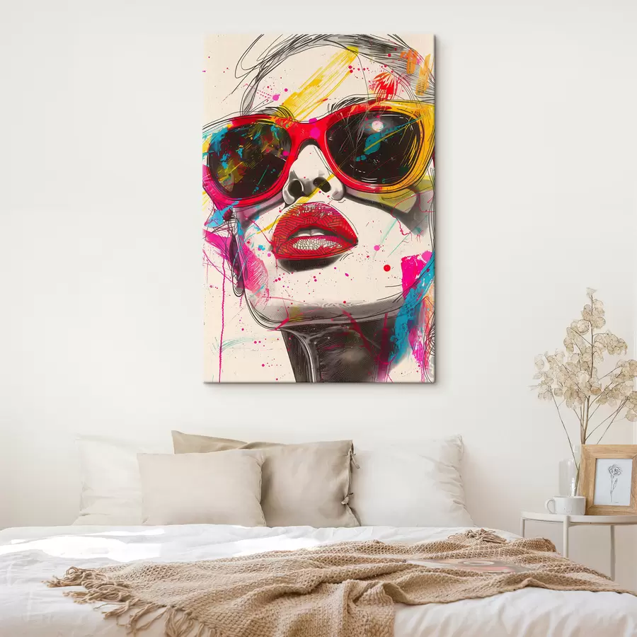 wall murals Girl in glasses s39204