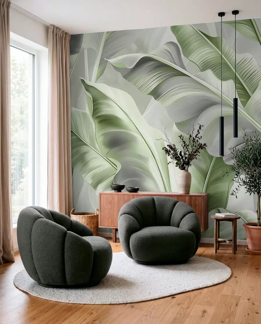 wall murals Sage Banana Canopy w07876v3