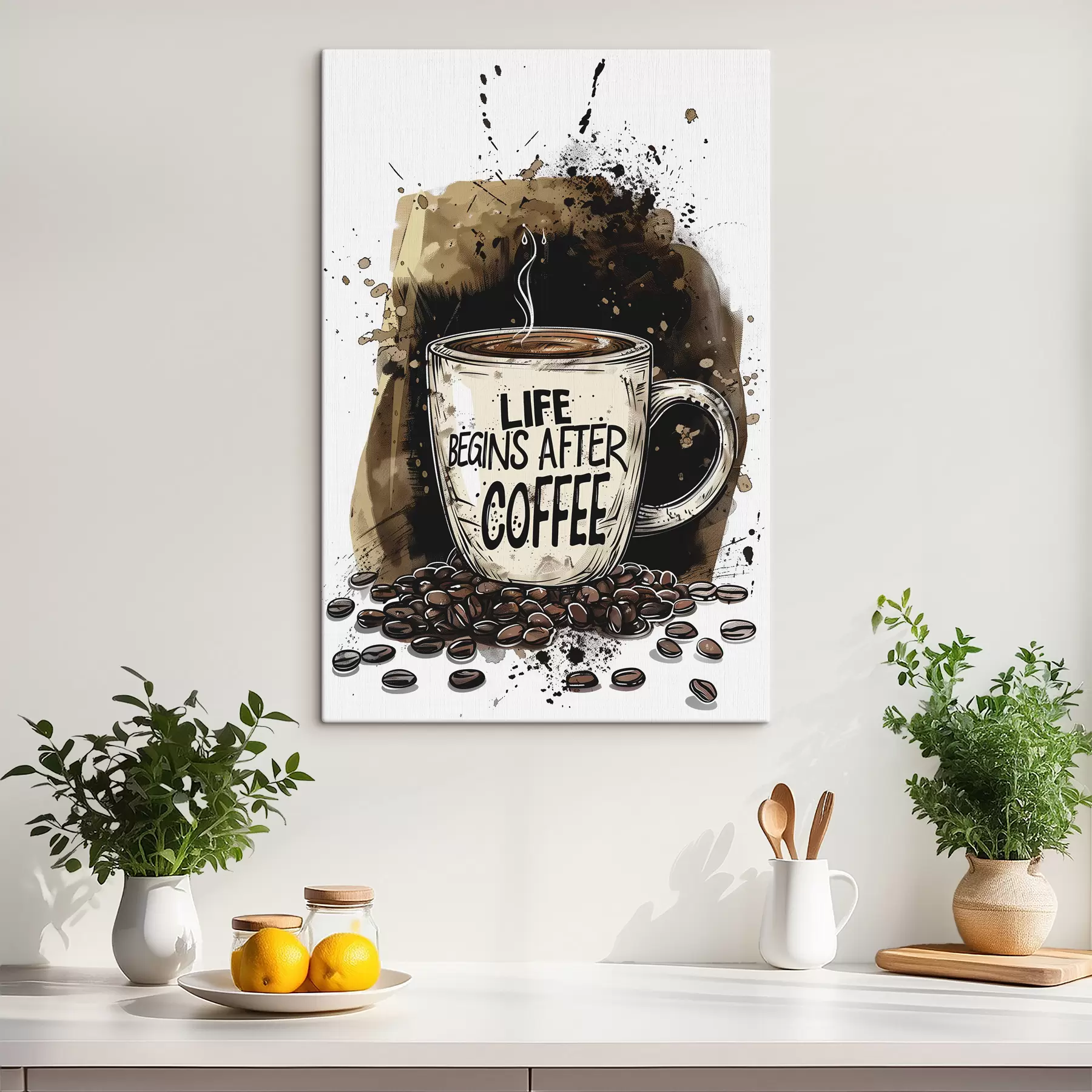 wall murals Coffee cup with inscription s39445