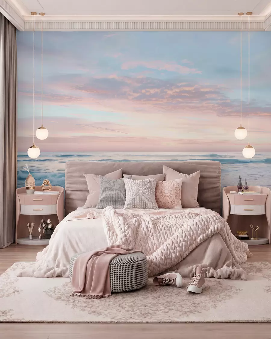 Wall Mural Photo Wallpaper Gentle embankment by the sea w07935