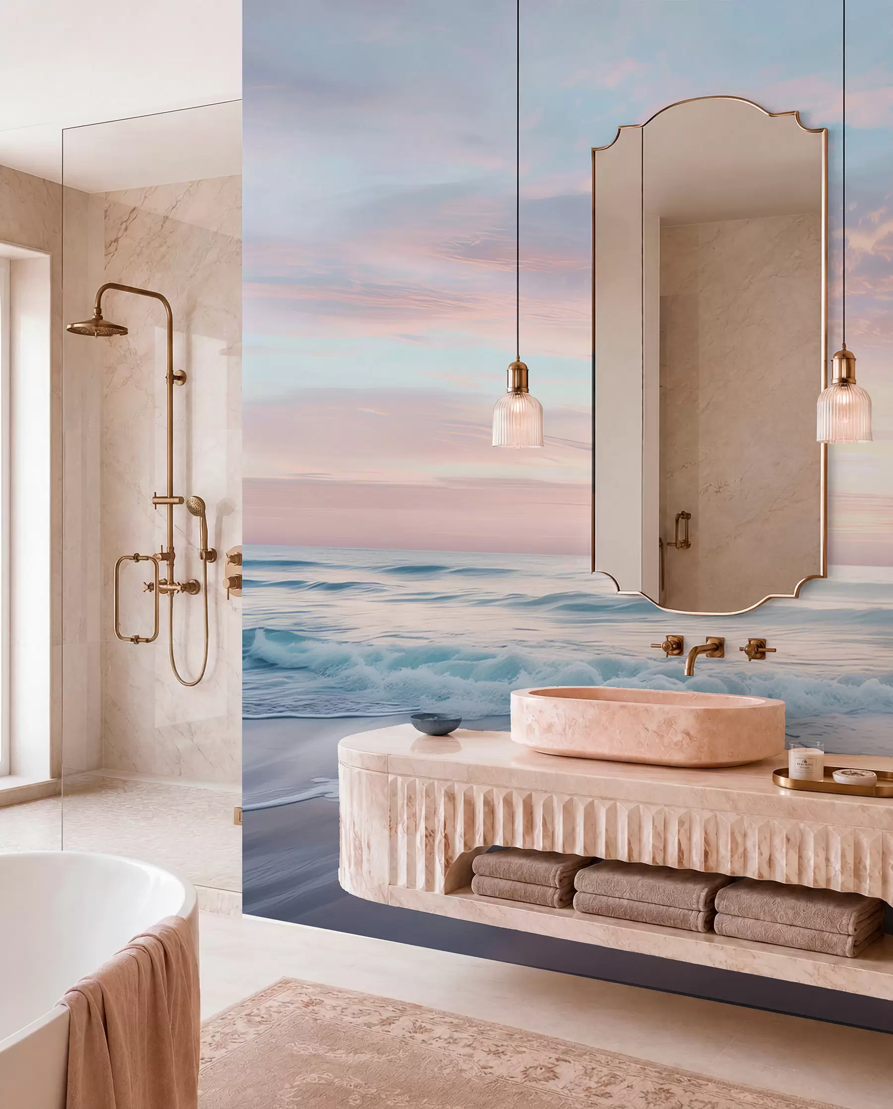 Wall Mural Photo Wallpaper Gentle embankment by the sea w07935