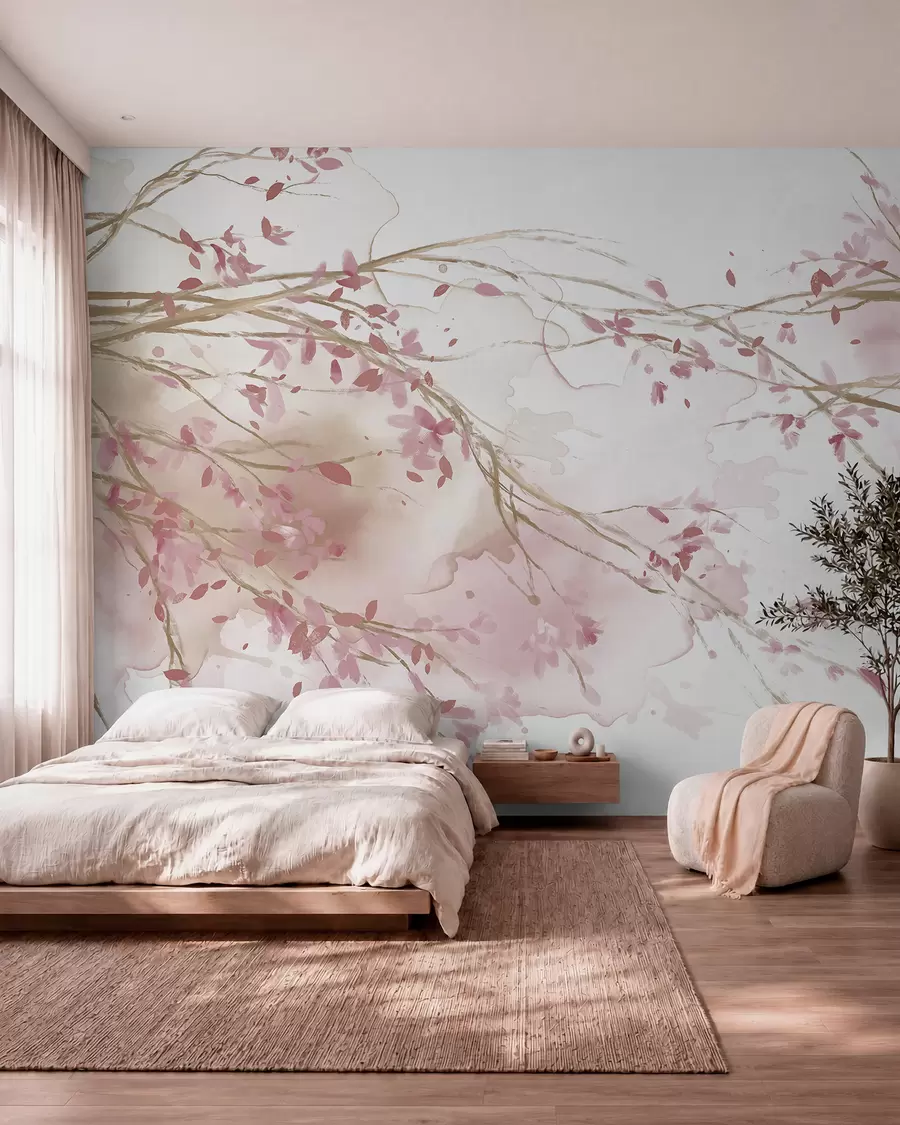 wall murals Rose Blossom Branches w07919v1