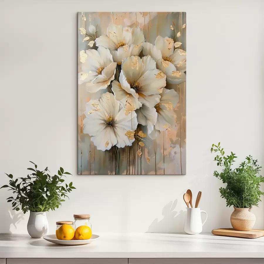 murales Flores blancas s39555